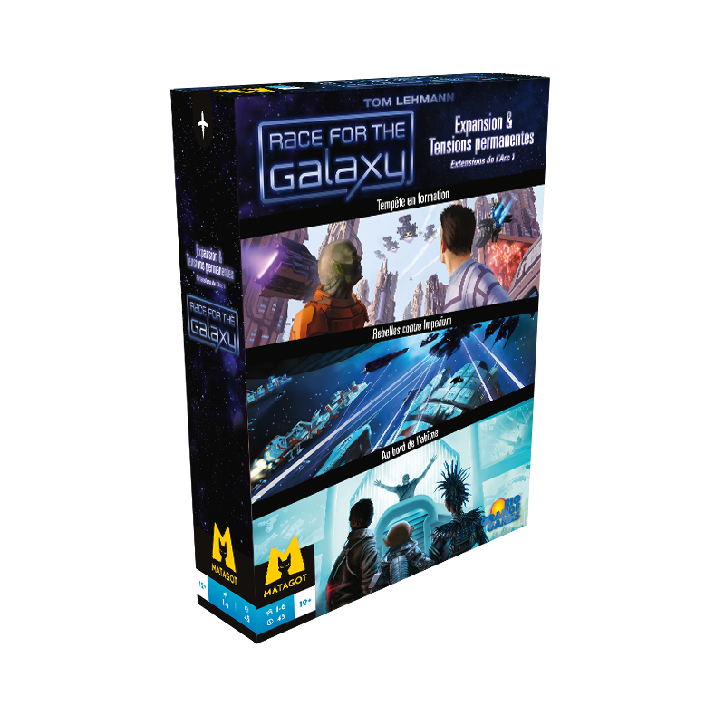 Discover Race for the Galaxy - 1st Arc of expansions from Matagot